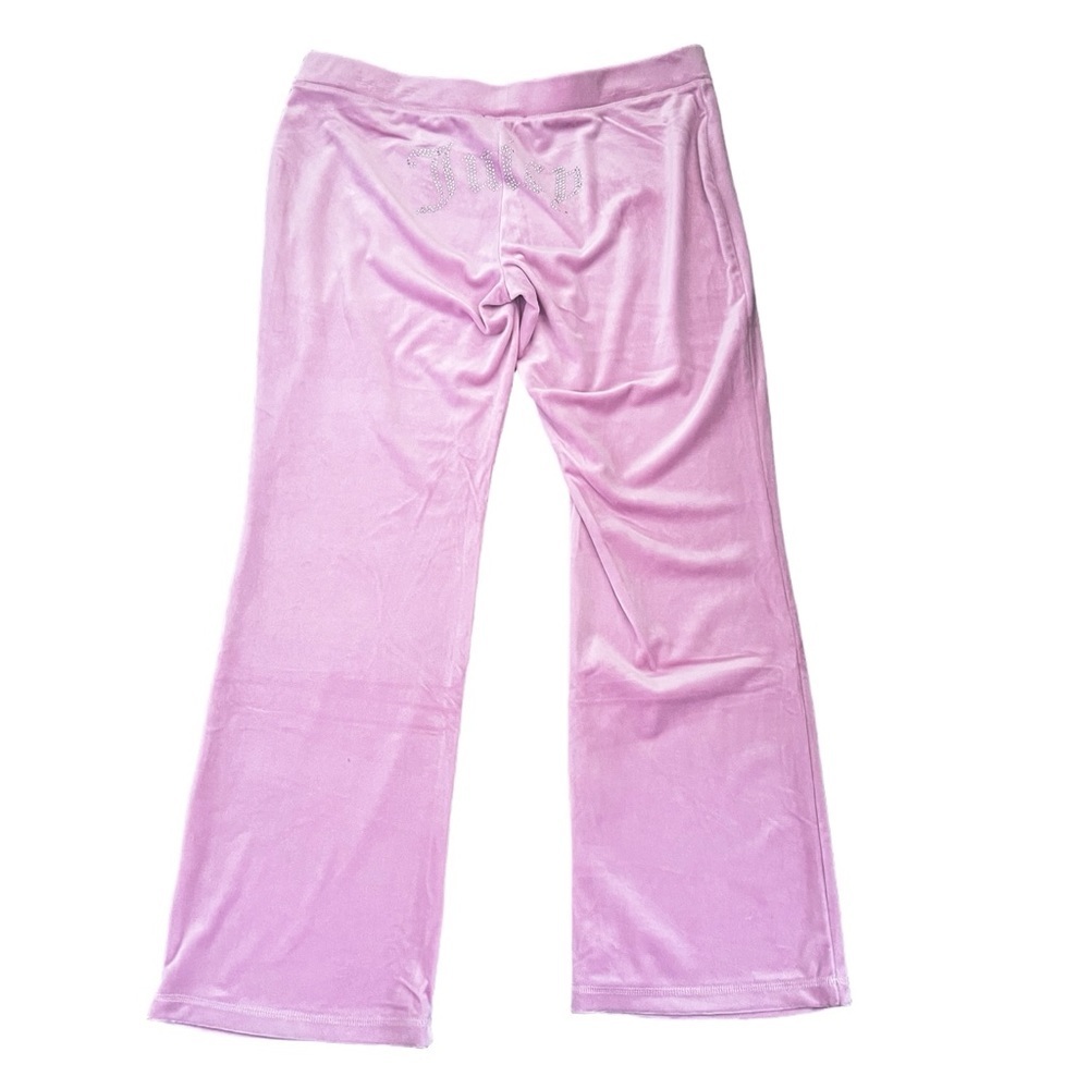 Juicy Couture OG Pink Velour Track Pants – Big Bling Logo, XL NWT, Y2K - Picture 7 of 8